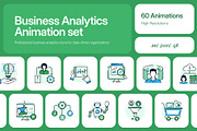 Animated Business Analytics Icons, a Duotone Icon by Prosymbols (Thumbnail 1 of 3)