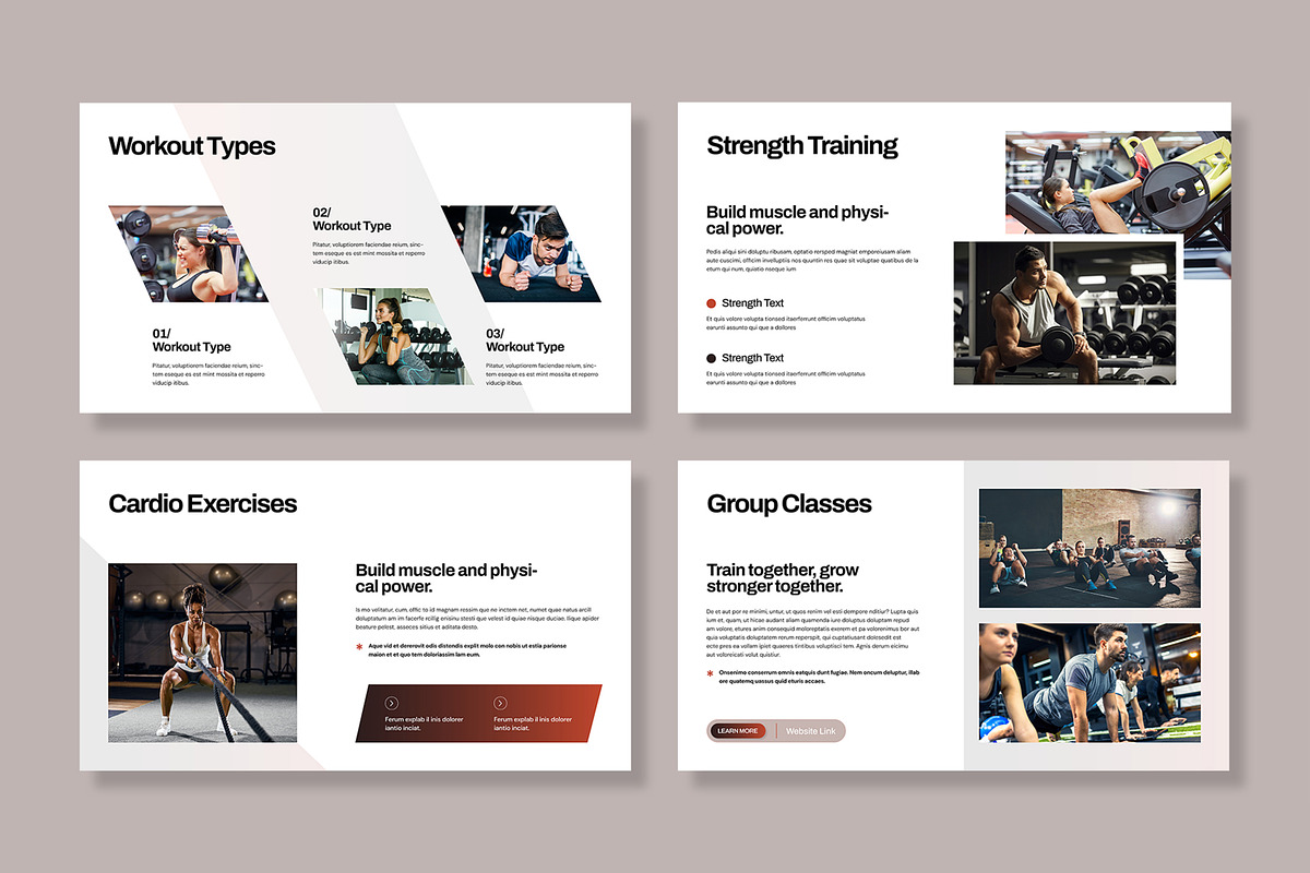 Gym Fitness Presentation Template