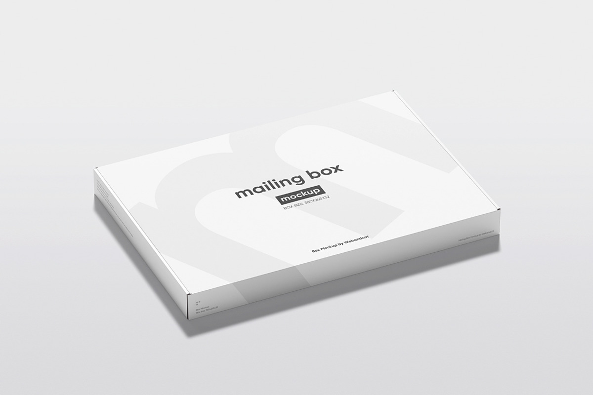 European Mailing Box Mockup, a Packaging Mockup by WebAndCat (Photo 3 of 15)