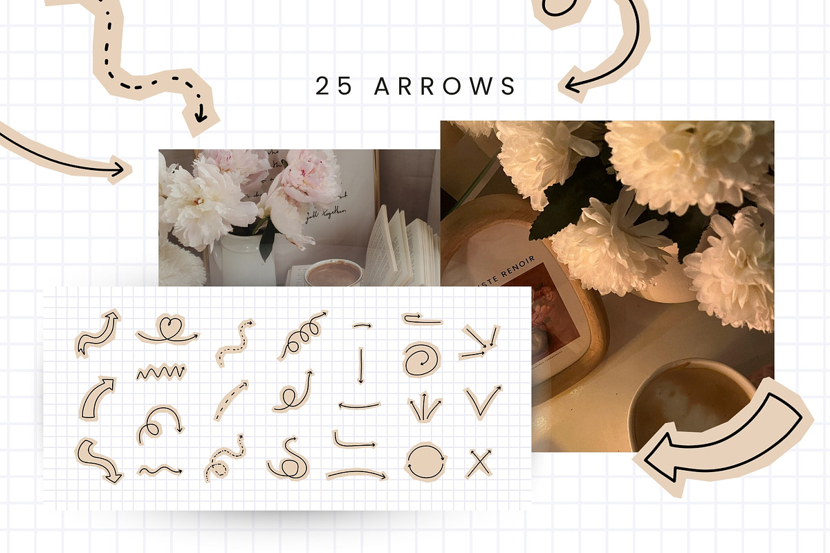 Scrapbook Doodles & Collage Elements, an Object Graphic by Kristina Chistiakova (Photo 5 of 10)