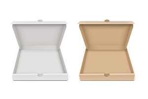 Cardboard pizza box
