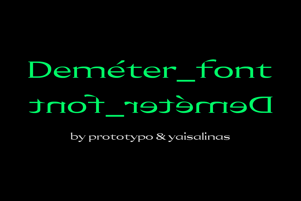 Deméter Font preview 2