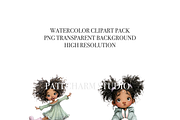 20 Quirky Black Girl PNGs, a Person Illustration by Pati Charm Studio (Thumbnail 5 of 8)