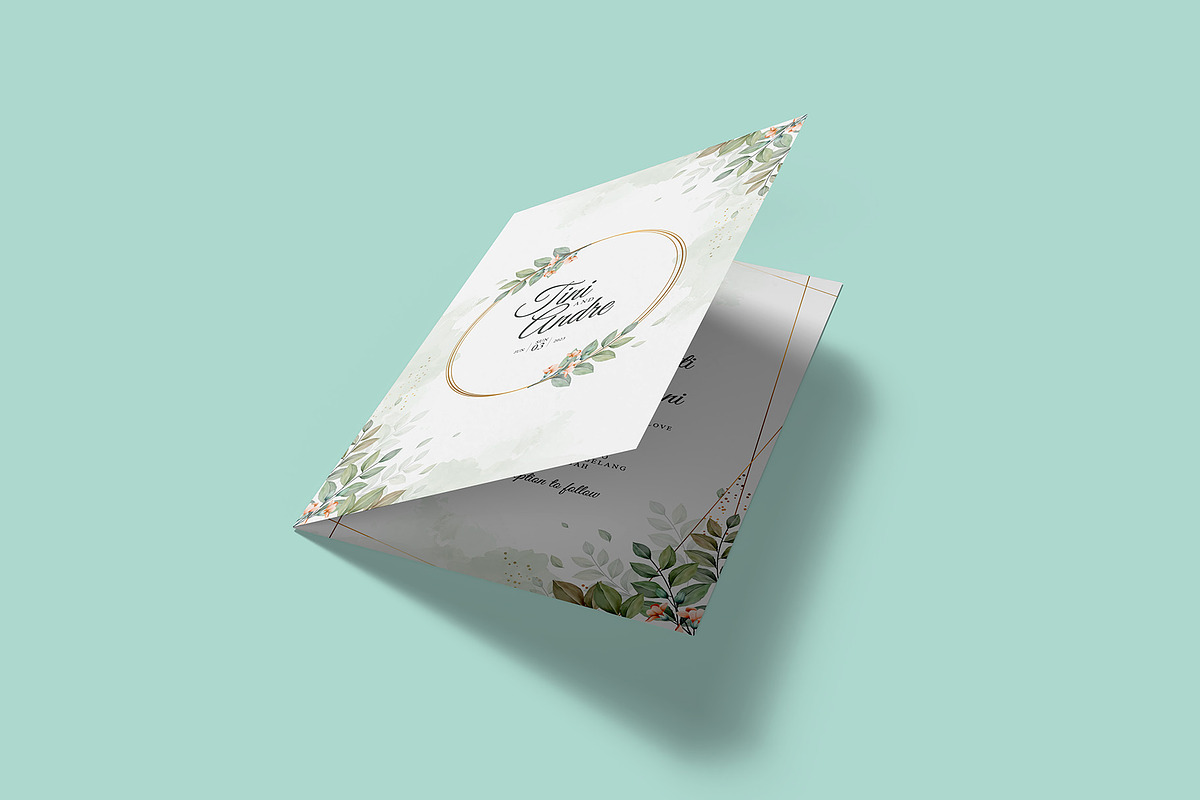 Invitation & Greeting Card Mockup, an Advertising Mockup by Illusiongraphic (Photo 2 of 27)