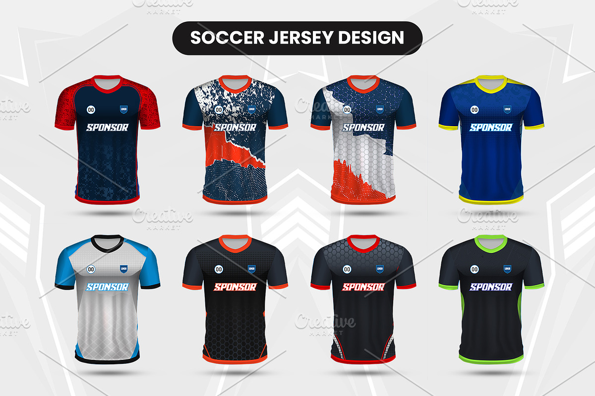 Soccer & Football Uniform Design, a Sport Illustration by samsulpassive (Photo 4 of 4)