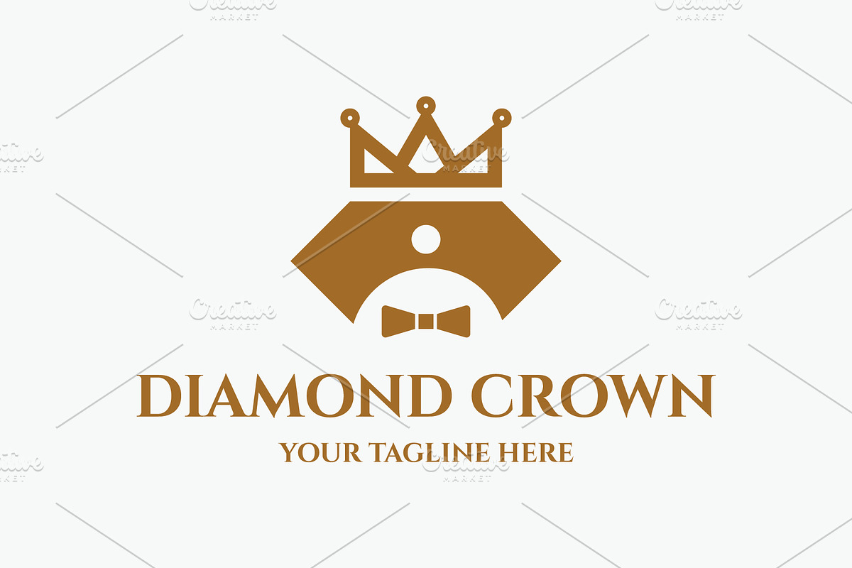 Diamond Crown Jeweler Logo, a Branding & Logo Template by Creattlle (Photo 1 of 3)