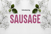 SAUSAGE, a Sans Serif Font by da_only_aan (Thumbnail 2 of 5)