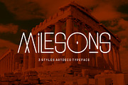 GR Milesons | Artdeco Typeface, a Sans Serif Font by Garisman Std (Thumbnail 1 of 11)