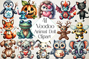 Halloween Voodoo Animal Doll Clipart, an Illustration by DreamPrint404 (Thumbnail 1 of 5)