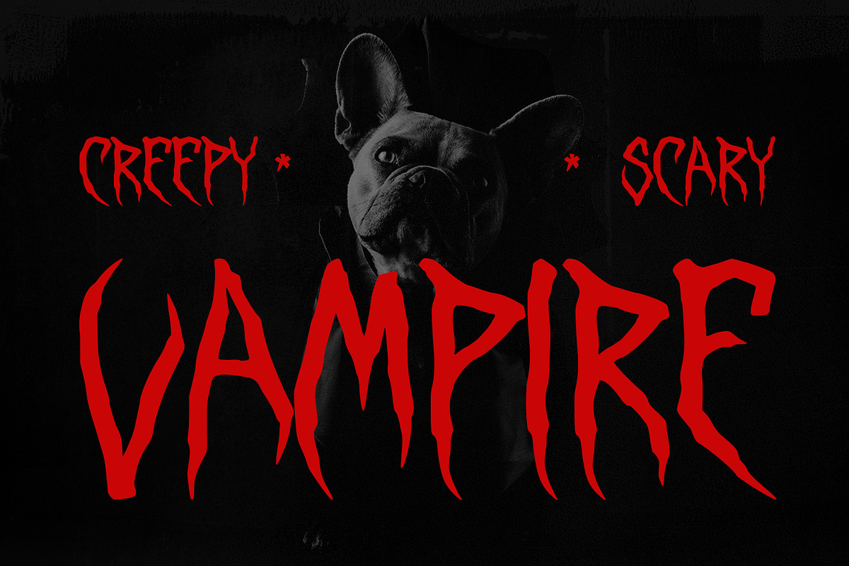 Maszell Horror Display Font, a Handwritten Font by Maulana Creative (Photo 5 of 7)