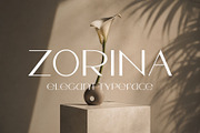 Zorina - Elegant Fashion Typeface, a Serif Font by HipFonts (Thumbnail 1 of 7)