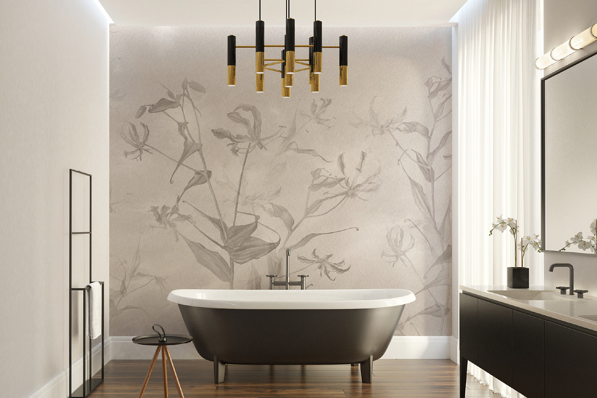 Glorioza floral wall mural, a Wallpaper Graphic by Timofi Art (Photo 10 of 18)