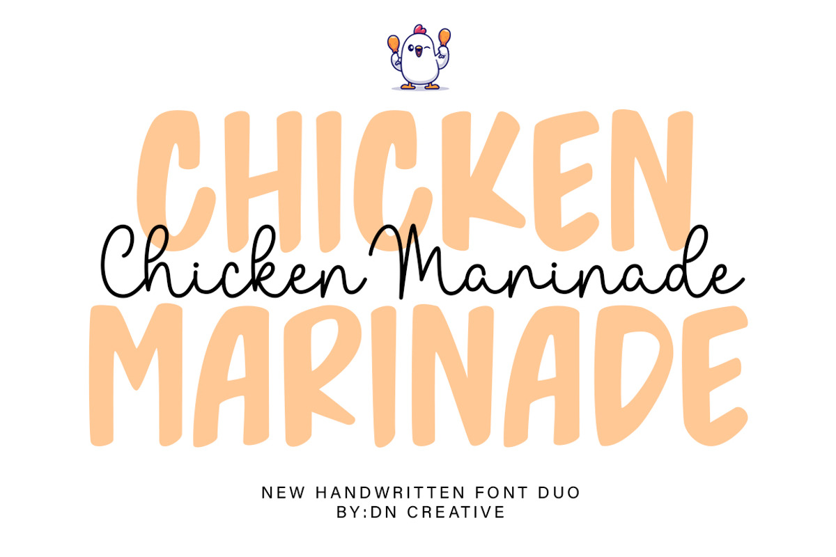Chicken Marinade Duo, a Script Font by DN Creative (Photo 1 of 10)