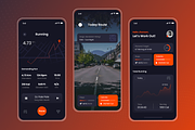 Mbalyuz - Running App Mobile Kits, an UI Kit Template by SquidPixey (Thumbnail 2 of 3)