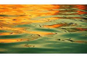 dreamy green and orange abstract ai, a Nature Photo by pikepicture