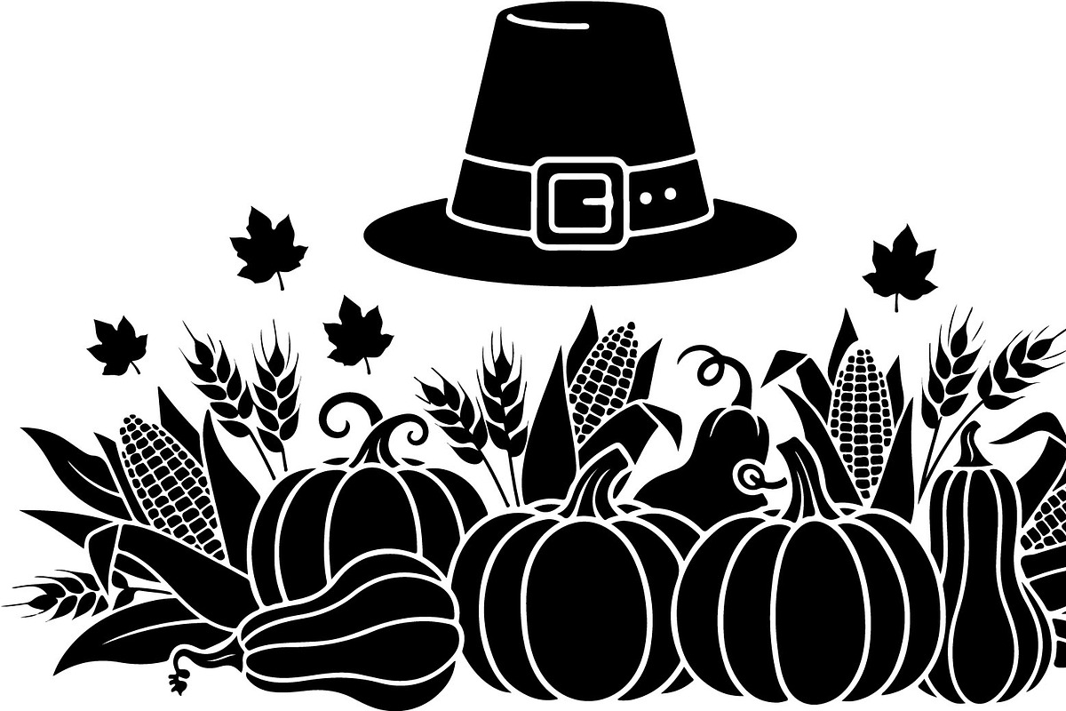 Thanksgiving Harvest Silhouette, an Illustration by Creativeshirt (Photo 10 of 51)