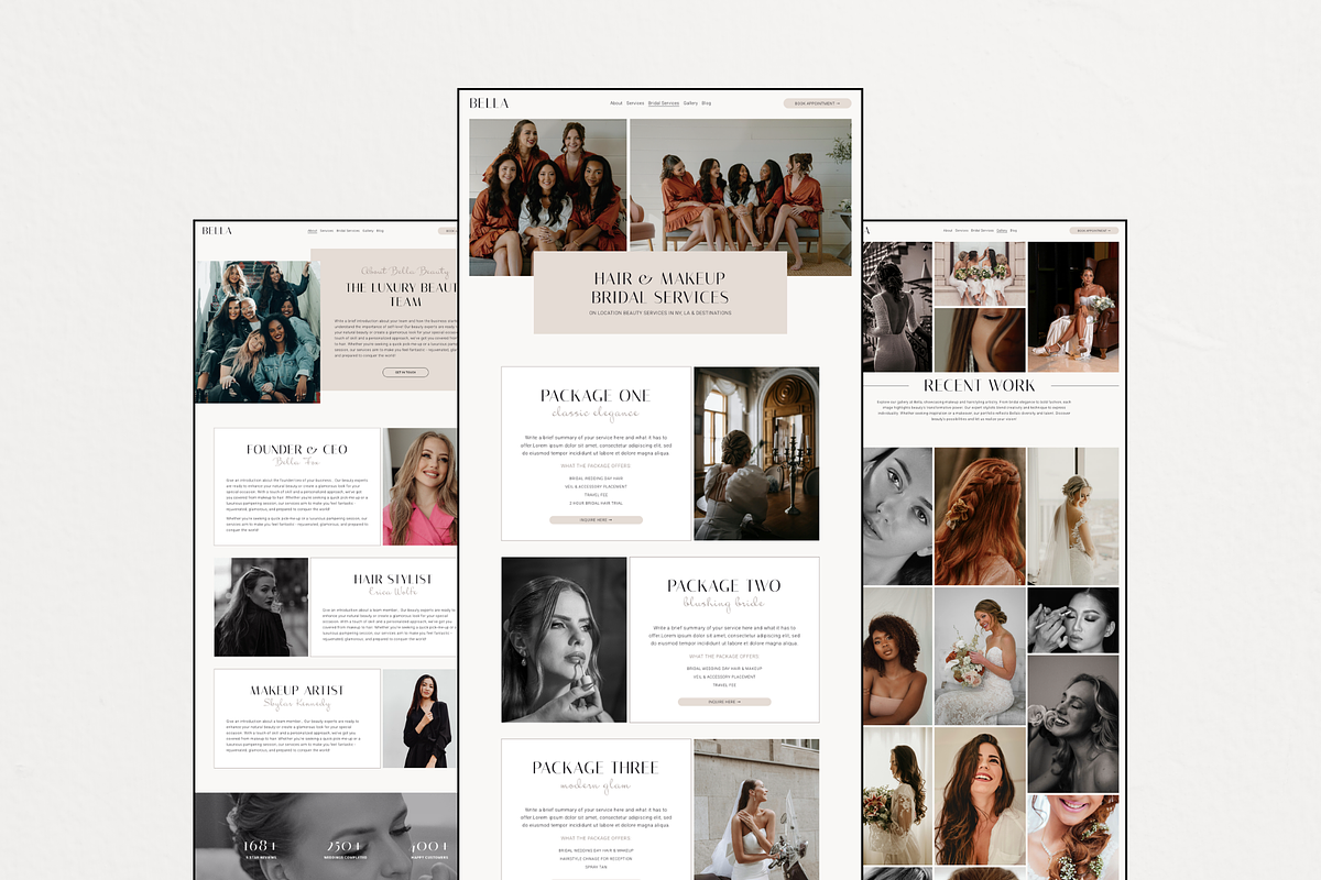 Squarespace Salon Website Template, a Squarespace Template by Breah Designs (Photo 3 of 10)