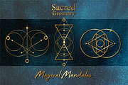 Sacred Geometry Gold Magic Mandalas, an Object Graphic by GraphicRedStudio (Thumbnail 4 of 7)