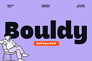 A Bold Sans - Bouldy, a Font by Say Studio (Thumbnail 1 of 10)