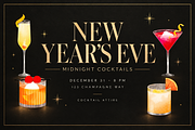 Cocktail Illustration Pack, a Food Illustration by RetrospectiveMedia (Thumbnail 3 of 3)