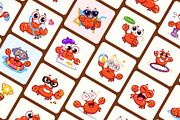 Crab Flat Vector Icons Bundle, an Emoji Icon by Brickclay (Thumbnail 8 of 12)