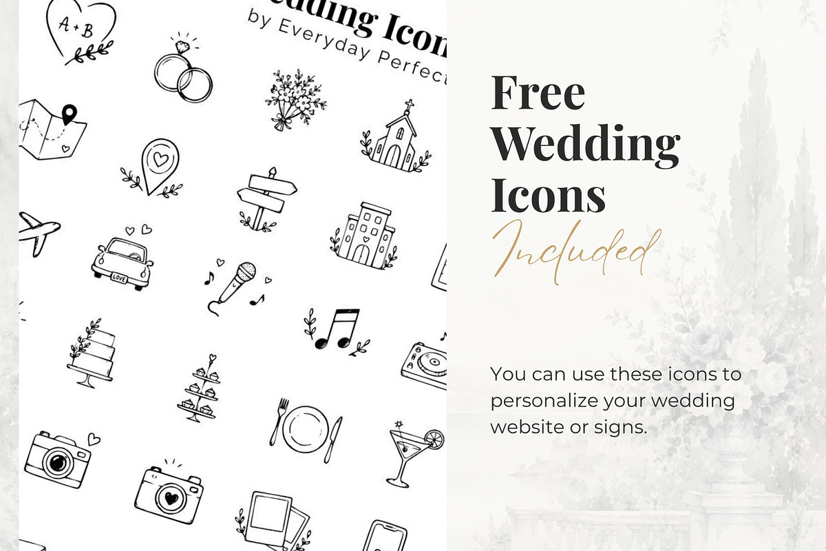Vintage Brown Wedding Website, a Landing Page Template by Everyday Perfection (Photo 10 of 12)