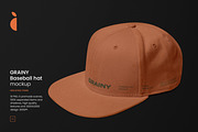 GRAINY Baseball Hat Mockup Kit, a Hat Mockup by Catkie - Digital Art (Thumbnail 1 of 9)