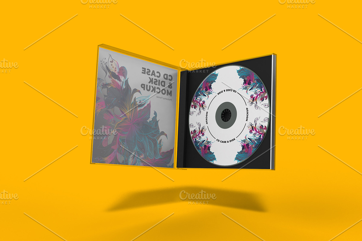 CD Case & Disk Mockup, an Advertising Mockup by Aprndy85 (Photo 3 of 3)