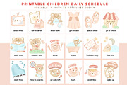 Teddy Bear timetable for kids, a Design Template by hanacrochetdesign (Thumbnail 8 of 9)