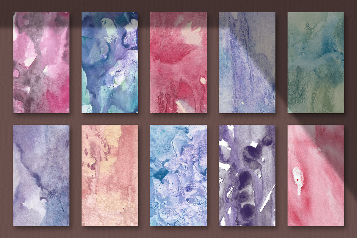 Seamless Watercolor Textures, a Texture Graphic by CatJello Graphics (Photo 3 of 20)