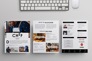 3 Page Media Kit Template