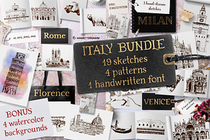 Italian sketches bundle