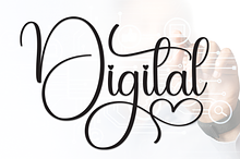 Digital | Script Font