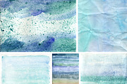 Watercolor beach backgrounds, a Texture Graphic by Inna Vinchenko Designs (Thumbnail 7 of 7)