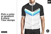 Bike Jersey Shortsleeve Mock-up, a Shirt Mockup by Mocca Mockups Store (Thumbnail 4 of 8)