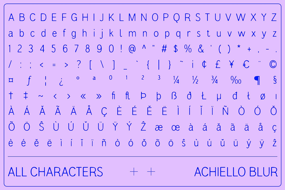 Achiello Blur, a Sans Serif Font by Craft Supply Co. (Photo 8 of 8)