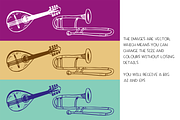 Music - vector illustrations, an Object Illustration by Renée from Studio neetje (Thumbnail 4 of 5)