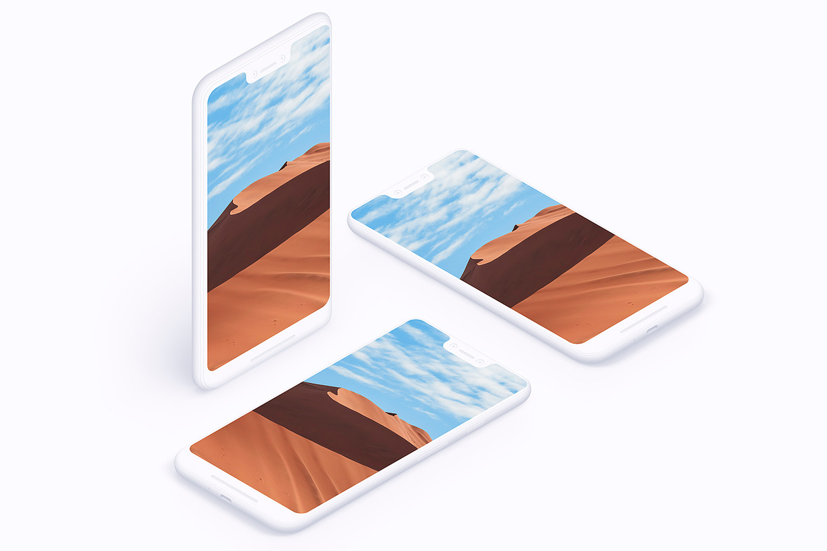 Pixel 3XL - 21 Clay Mockups - PSD, an iPhone Mockup by Asylab (Photo 65 of 73)