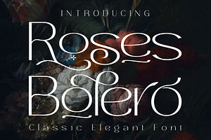 Roses Bolero Elegant Sans Serif