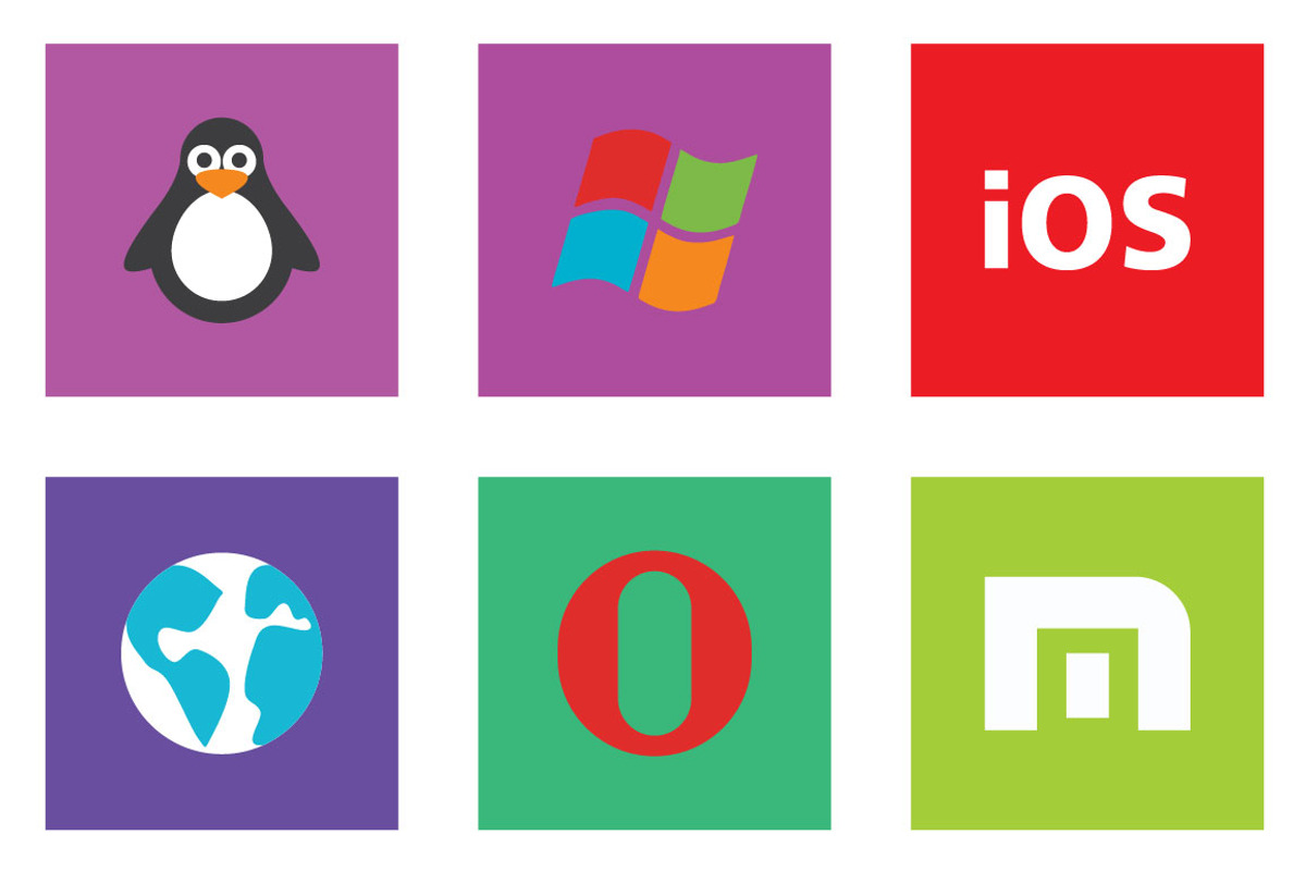 45 Browser & Os Flat Icon Set, an Icon by VectorCam (Photo 2 of 3)