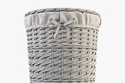 Wicker Laundry Basket 03 Purple, an Object 3D Model by Markelos (Thumbnail 8 of 12)