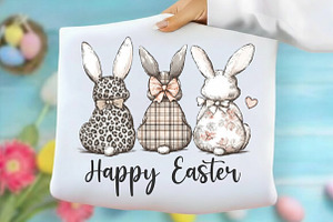 Happy Easter PNG Coquette Easter Bun, an Illustration by designcity5