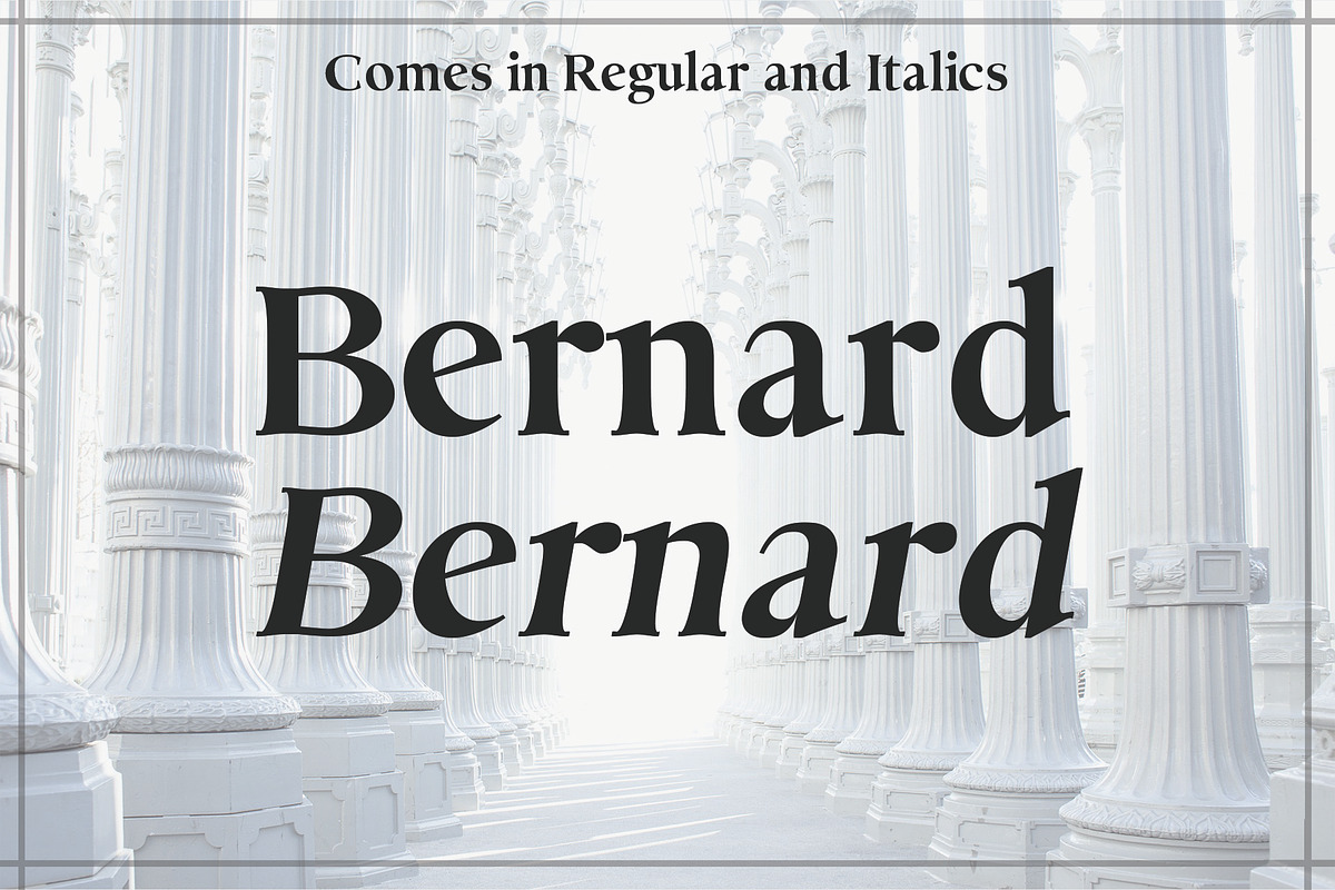 BERNARD: A Classic Typeface preview 2