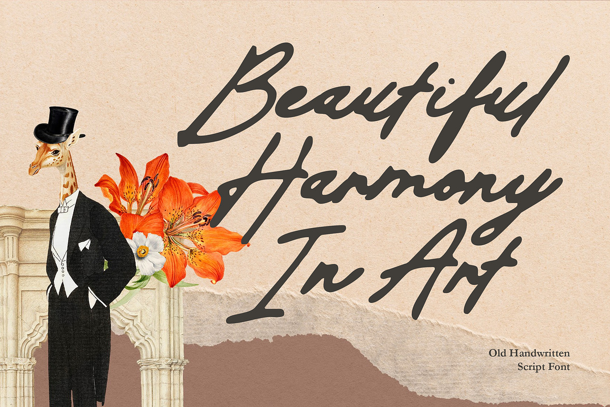 Organic Gardenia - Old Handwritten, a Handwritten Font by Mahesans Co (Photo 3 of 10)