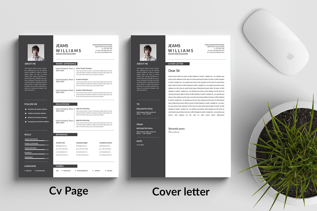 Clean Resume CV, a Resume Template by Blackcloud_Creations (Photo 4 of 6)