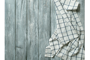 Gray wooden table with kitchen, an Abstract Photo by Fascinadora