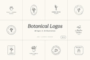 Botanical logos Vol. 4, a Branding & Logo Template by Crocus Paperi (Thumbnail 1 of 16)
