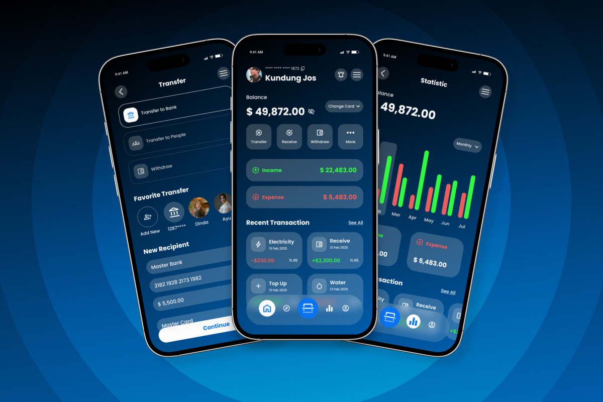 Adave - Fintech & Banking App UI Kit, an App Template by twinstd (Photo 4 of 5)