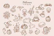 Warm & Whimsy Autumn Hand-Drawn Fall, a Seasonal Illustration by Designwork (Thumbnail 3 of 8)
