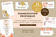 Thanksgiving Printables Bundle, a Card Template by Erika Firm (Thumbnail 1 of 6)
